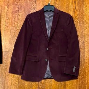 Lauren Ralph Lauren Boys Purple Plum Velvet Blazer